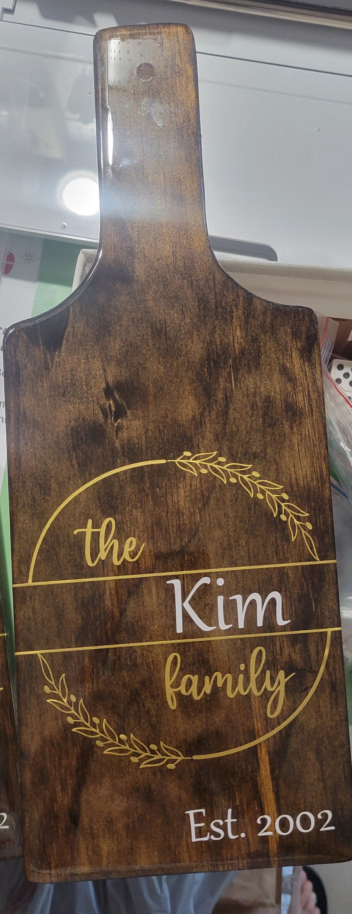 Real Estate Closing Clients Gift, New Home Gift, Housewarming Gift, Wedding Gift - Cheese Board made with Wood & Resin. Can be personalized