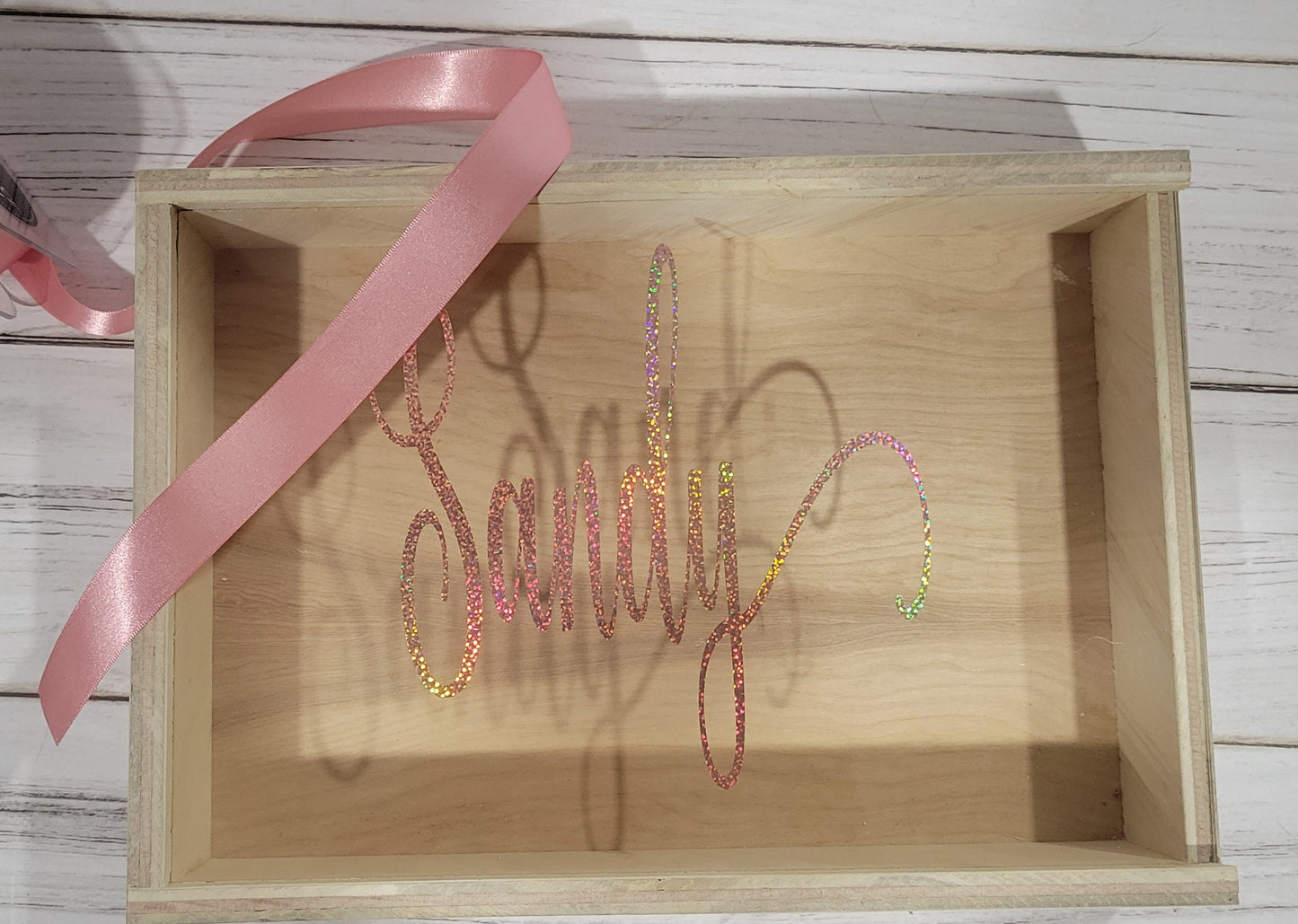 Wood Box with Acrylic Lid - Wood Gift Box - Bridesmaid Proposal Box - Personalized Gift Box
