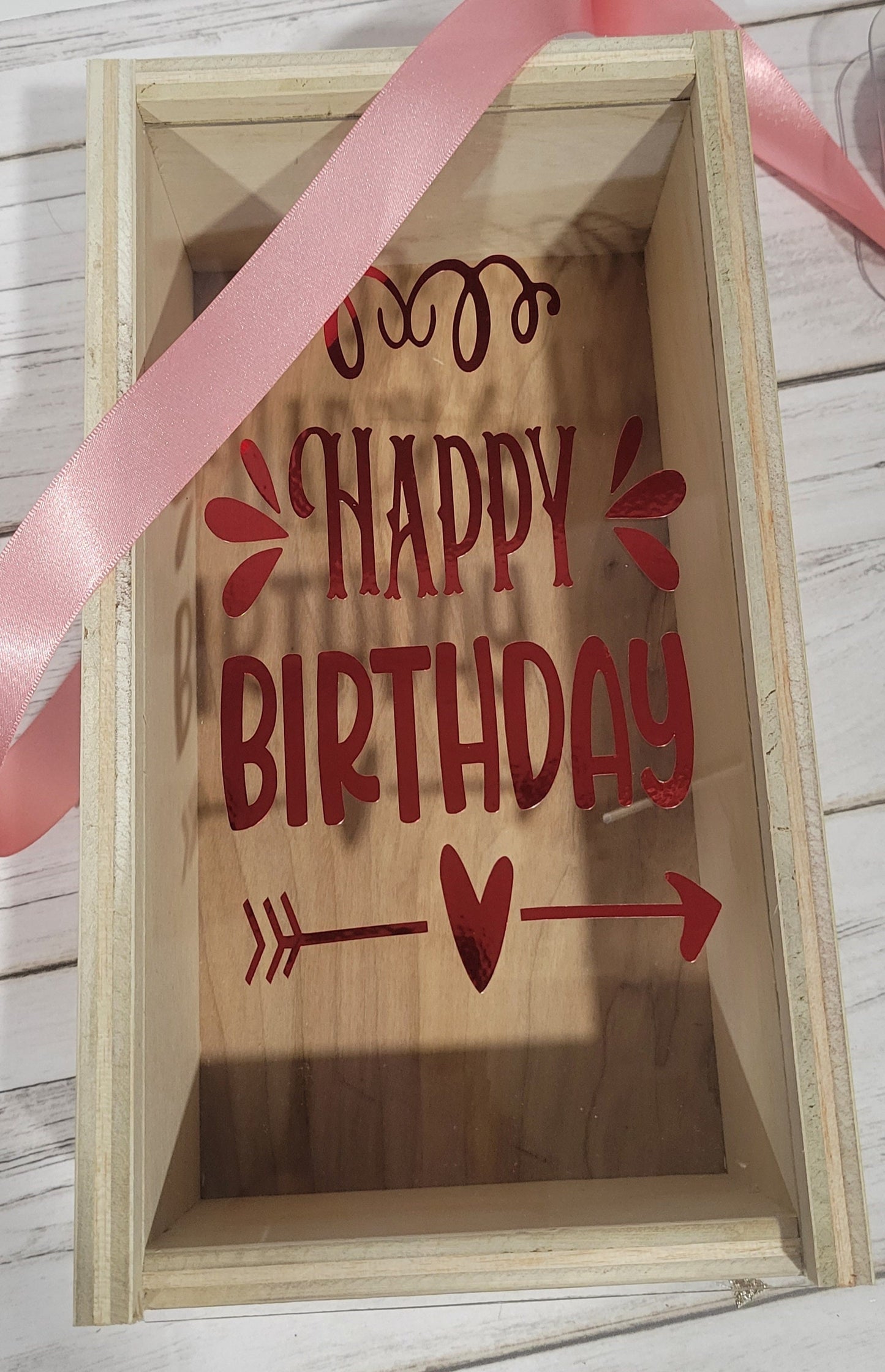 Wood Box with Acrylic Lid - Wood Gift Box - Bridesmaid Proposal Box - Personalized Gift Box