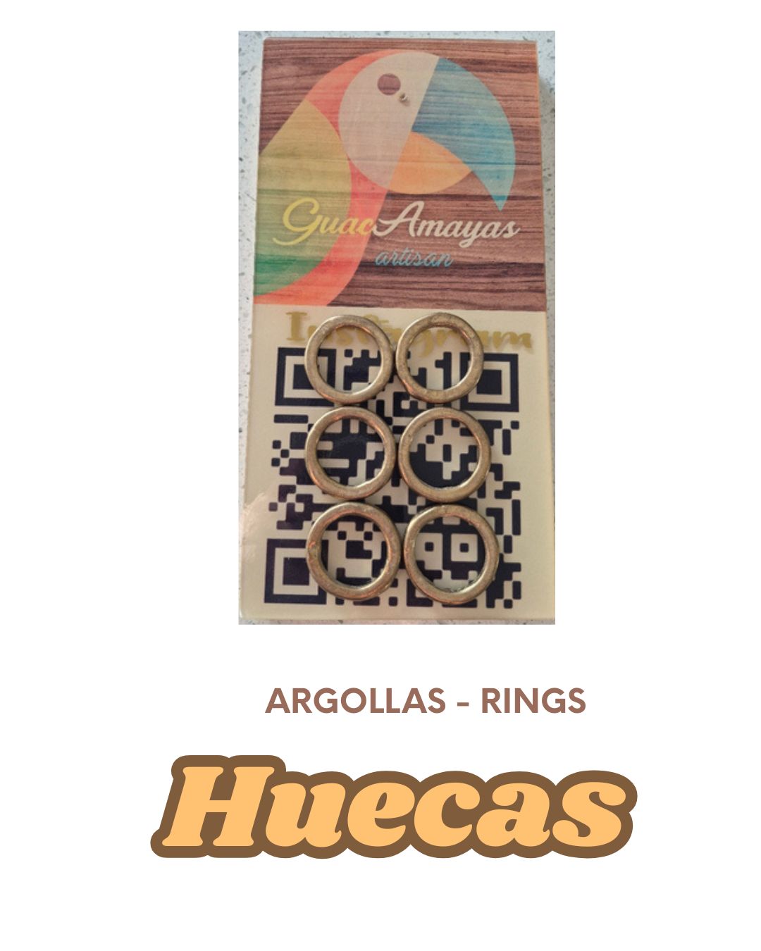 Argollas para Juego de Sapos o Ranas Colombianas - ONLY the rings- SOLO las argollas. - Set of 6 o 7