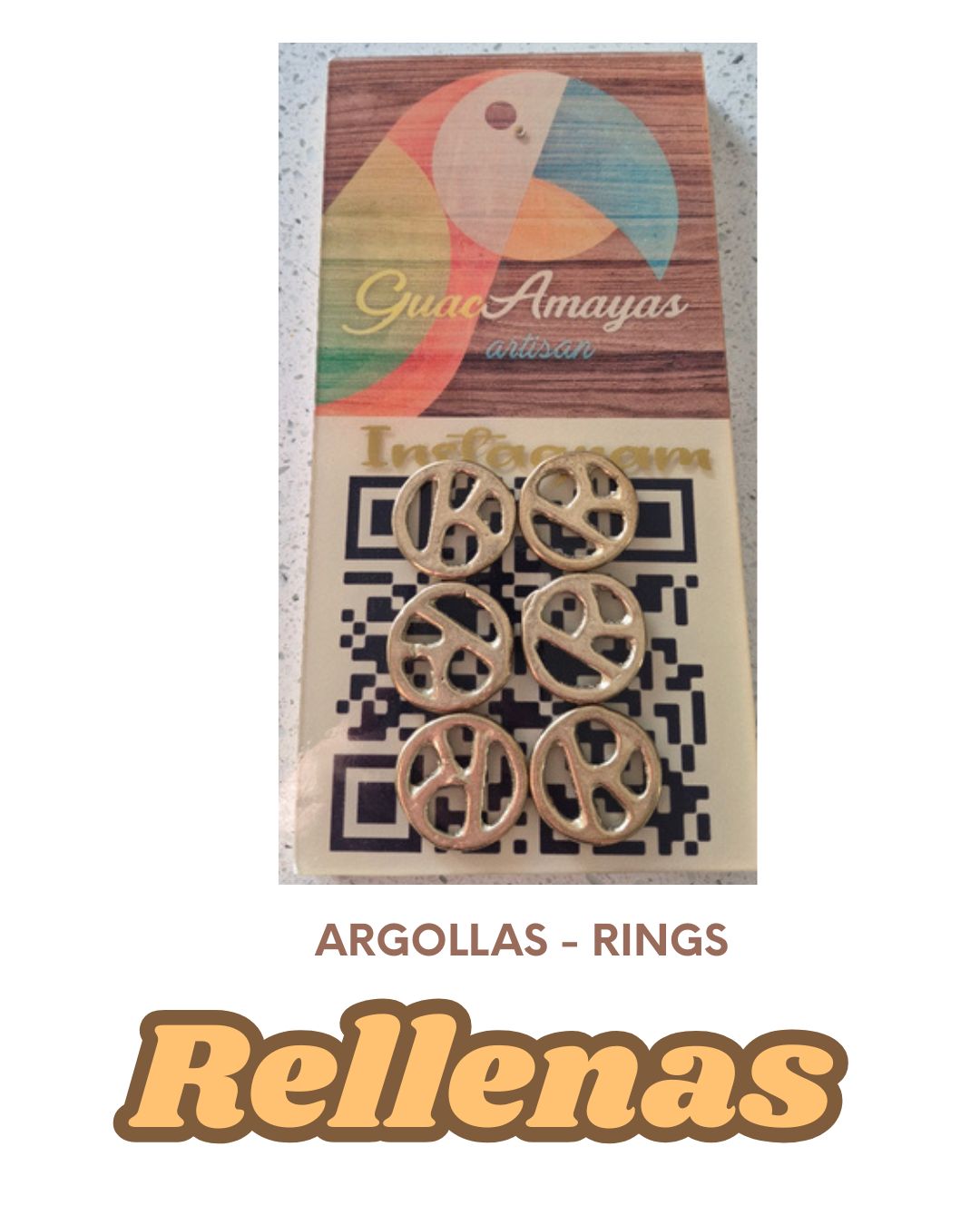 Argollas para Juego de Sapos o Ranas Colombianas - ONLY the rings- SOLO las argollas. - Set of 6 o 7