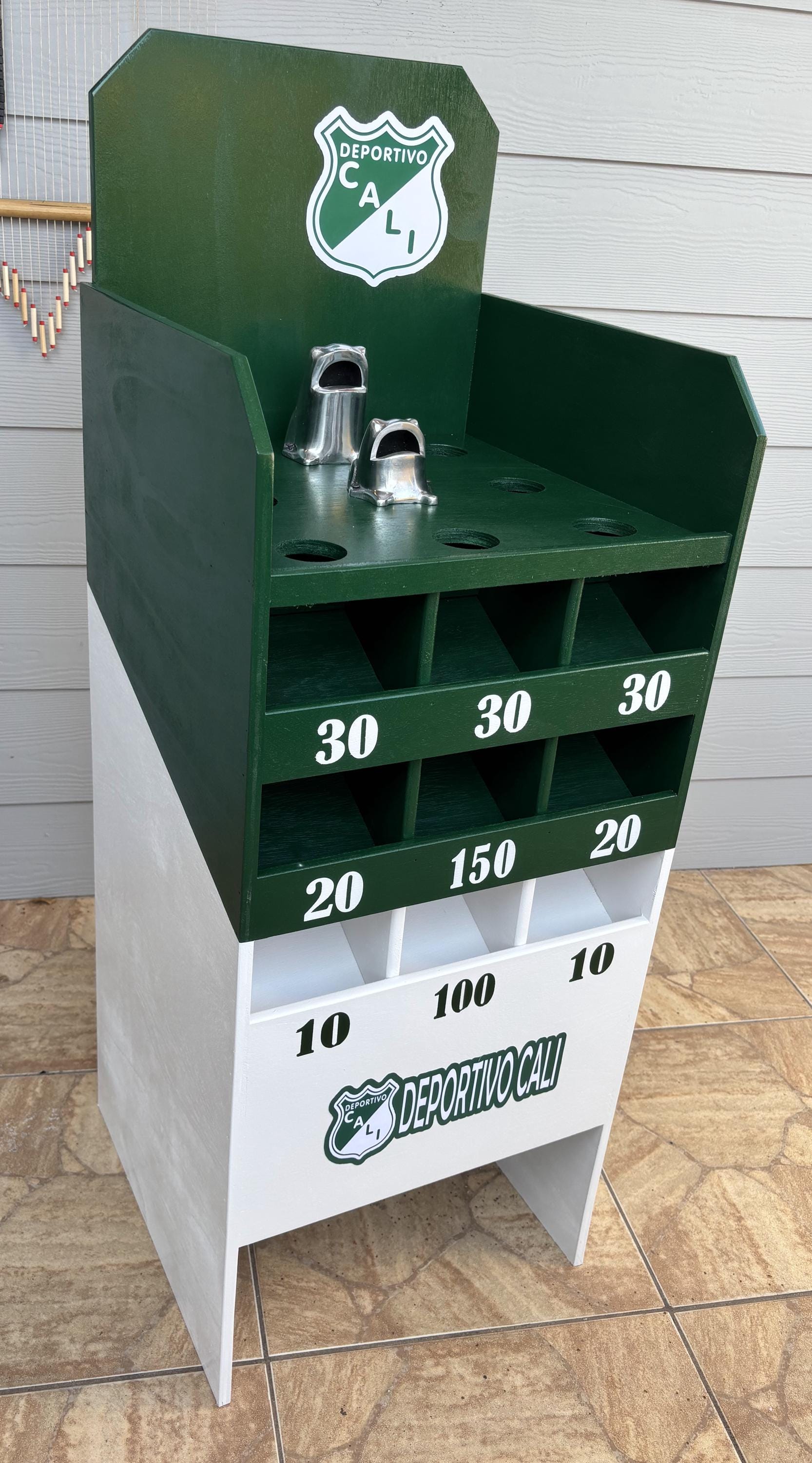 Deportivo Cali Frog Game: Colombian Sapo Game, Handmade Wood Juego de Sapo o Rana Colombiano. Free Pick Up for LOCALS ONLY.Broward County Fl