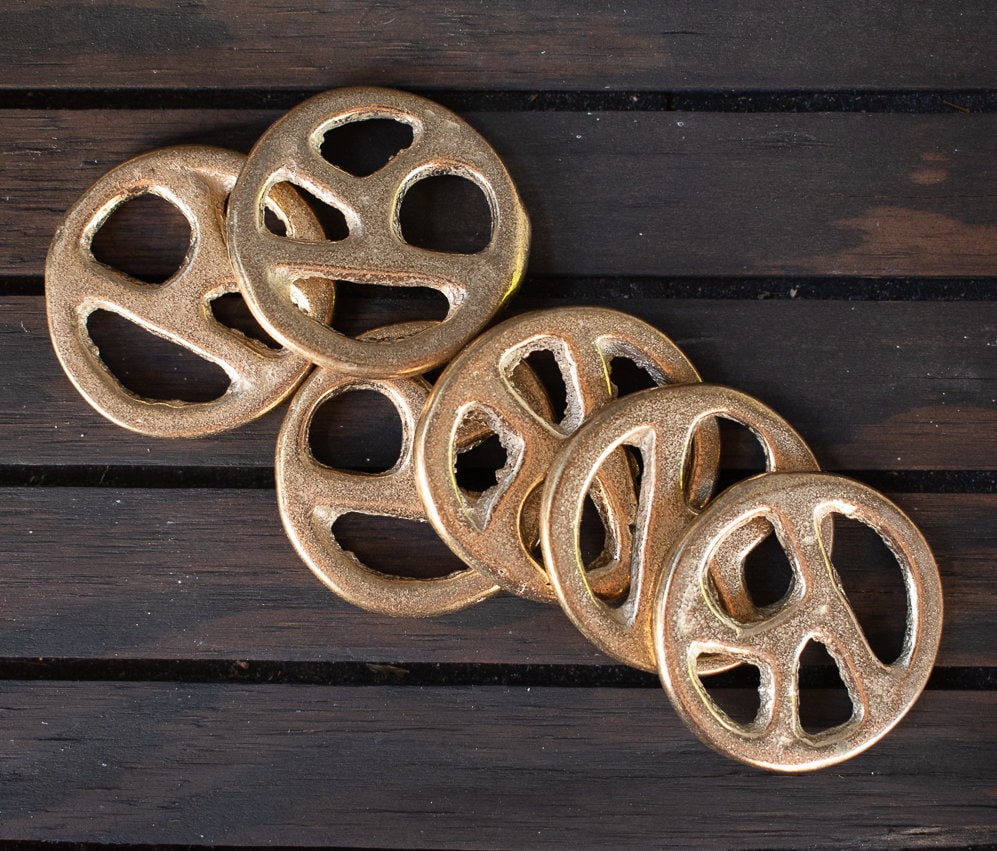 Juego de Sapos o Ranas Colombianas - ONLY the figures with the rings- SOLO las figuras con las argollas. - Set of 6 Rings